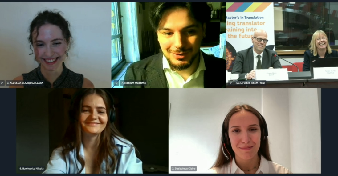 Screenshot of the winners of the EMT challenge